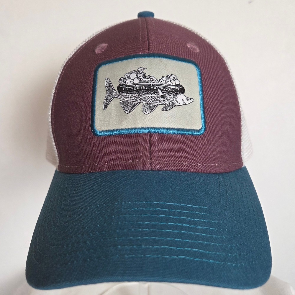 Ouray Moab Gear Trader Trucker Hat Fish Raft Snapback Cap Gorpcore Outdoors